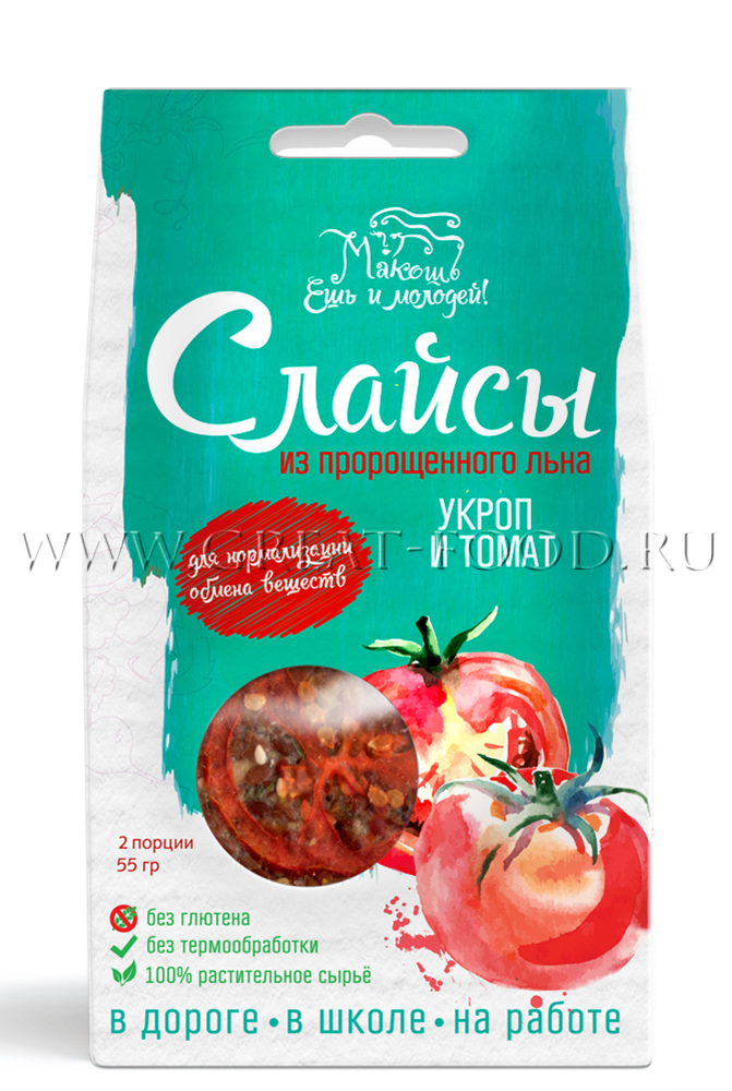 Слайсы "Укроп и томат", 55 гр.
